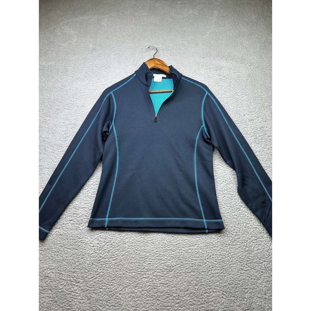 Nike fit dry Golf pullover ladies small blue/aqua